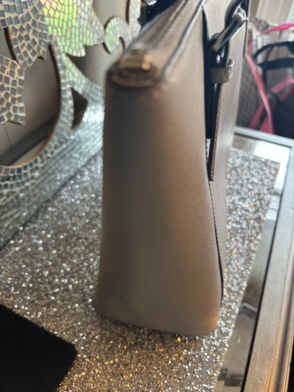 ⭐️Michael Kors Grey Saffiano‎ Leather Tote Bag